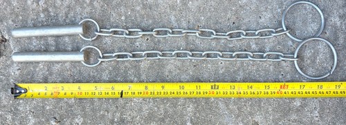 Pair pins acrow - of, prop